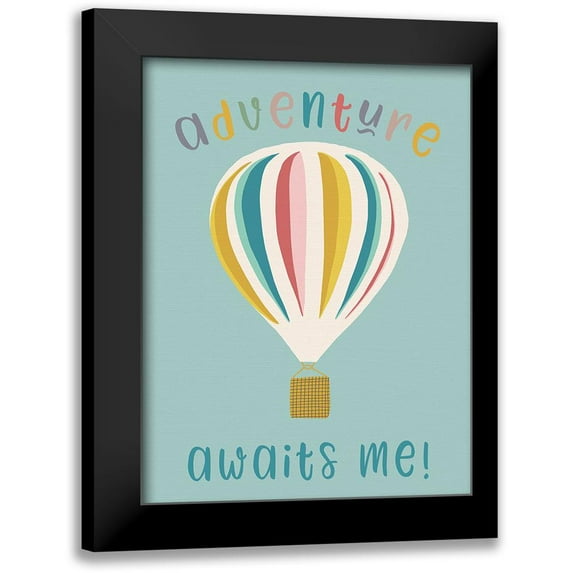Bucheli, Jen 12x14 Black Modern Framed Museum Art Print Titled - Adventure Awaits Me