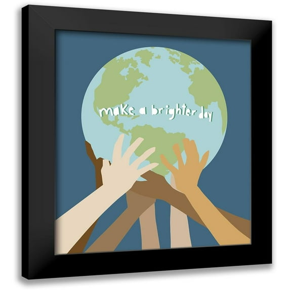 Bucheli, Jen 12x14 Black Modern Framed Museum Art Print Titled - Make a Brighter Day