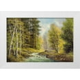 thumbnail image 1 of Buchner, H. 32x23 White Modern Wood Framed Museum Art Print Titled - BROOK IN THE VALLEY, 1 of 4