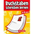 thumbnail image 1 of Buchstaben schreiben lernen ab 4 Jahren: 165 Seiten Grundschrift Vorschule Übungen (Paperback), 1 of 1