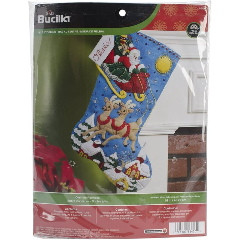 Over the Rooftops Bucilla Christmas Stocking Kit