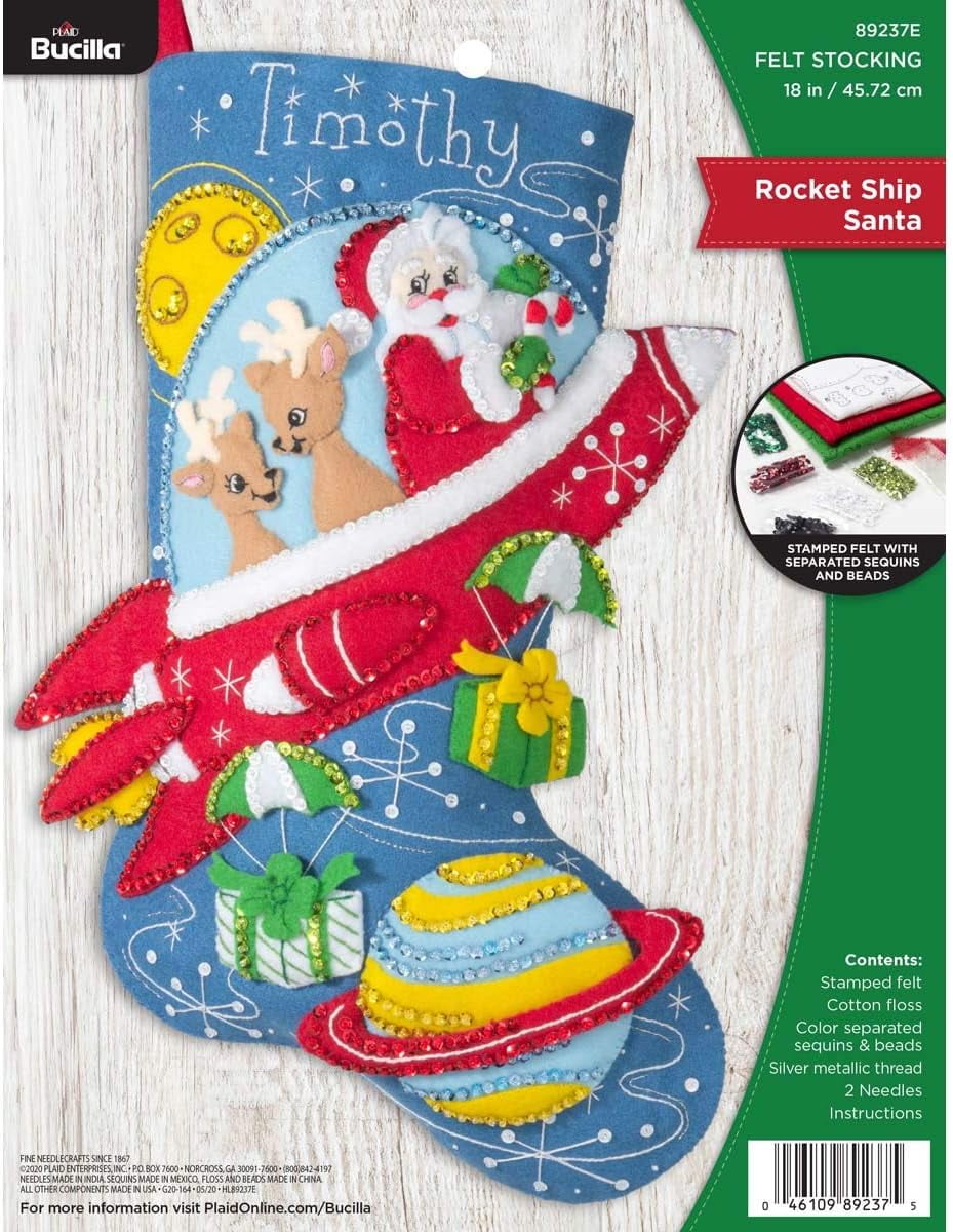 Bucilla Felt Stocking Kit - The Christmas Drive (1 Set(s))