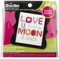 thumbnail image 1 of Bucilla Beginner Counted Cross Stitch 3"x3" Love U to the Moon & Back Kit, 1 of 2