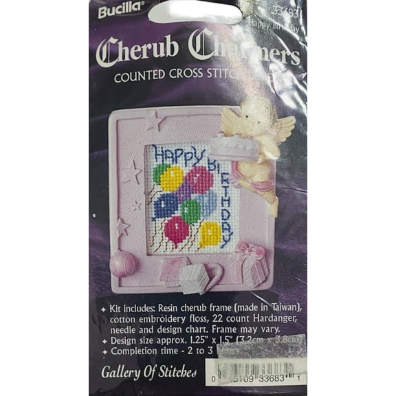 Bucilla Cherub Charmers Happy Birthday #33683