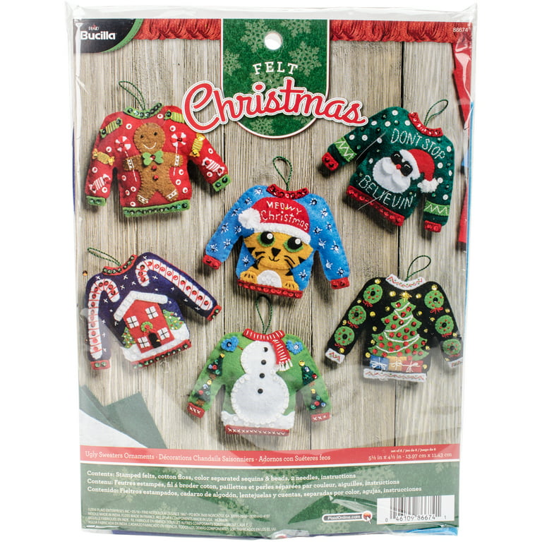 Bucilla Felt Christmas Ornaments