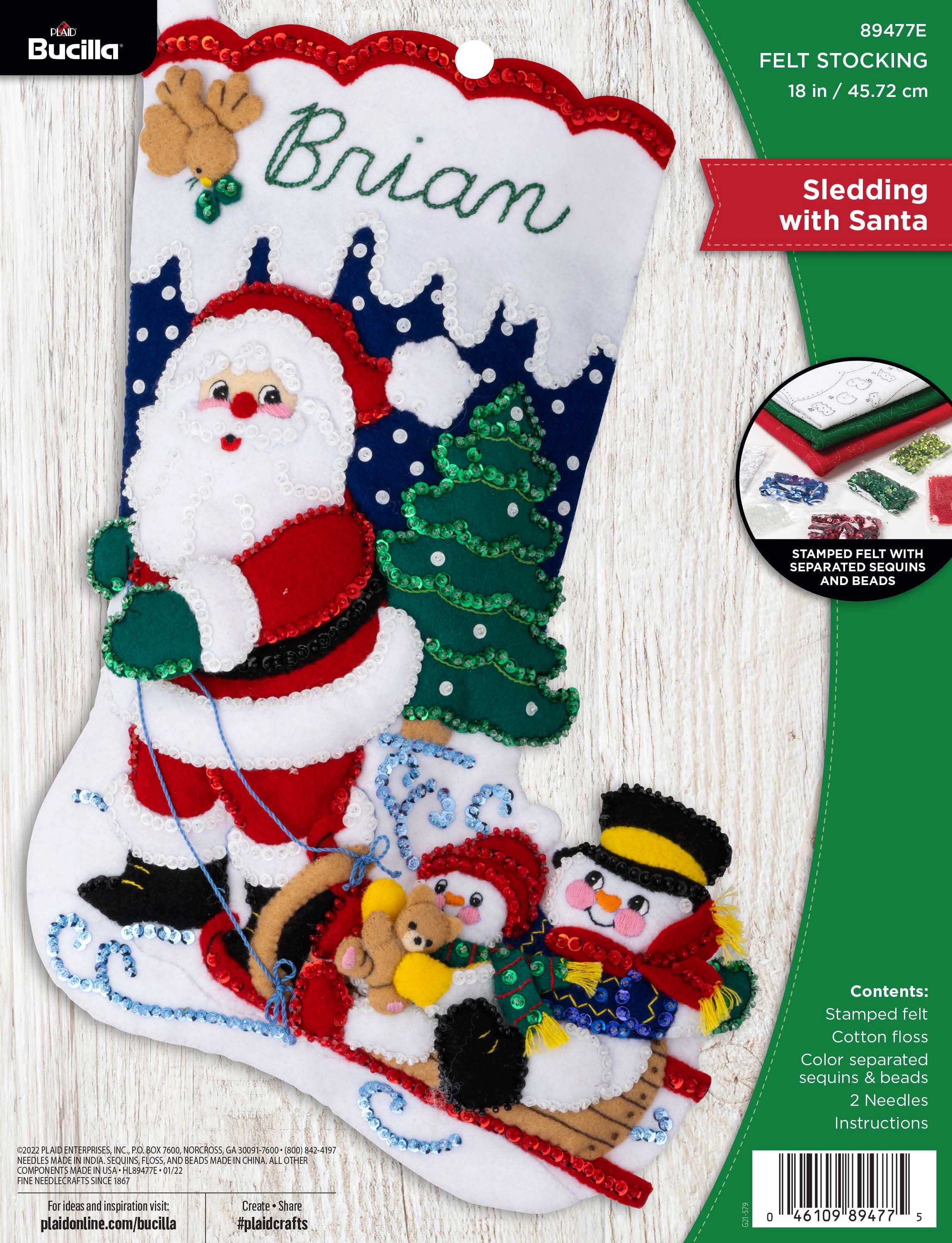 Shop Plaid Bucilla ® Seasonal - Felt - Stocking Kits - Season's Greetings -  89618E - 89618E
