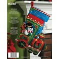 thumbnail image 1 of Bucilla Felt Applique Stocking Making Kit, Christmas Candy Express, 18", 1 of 4