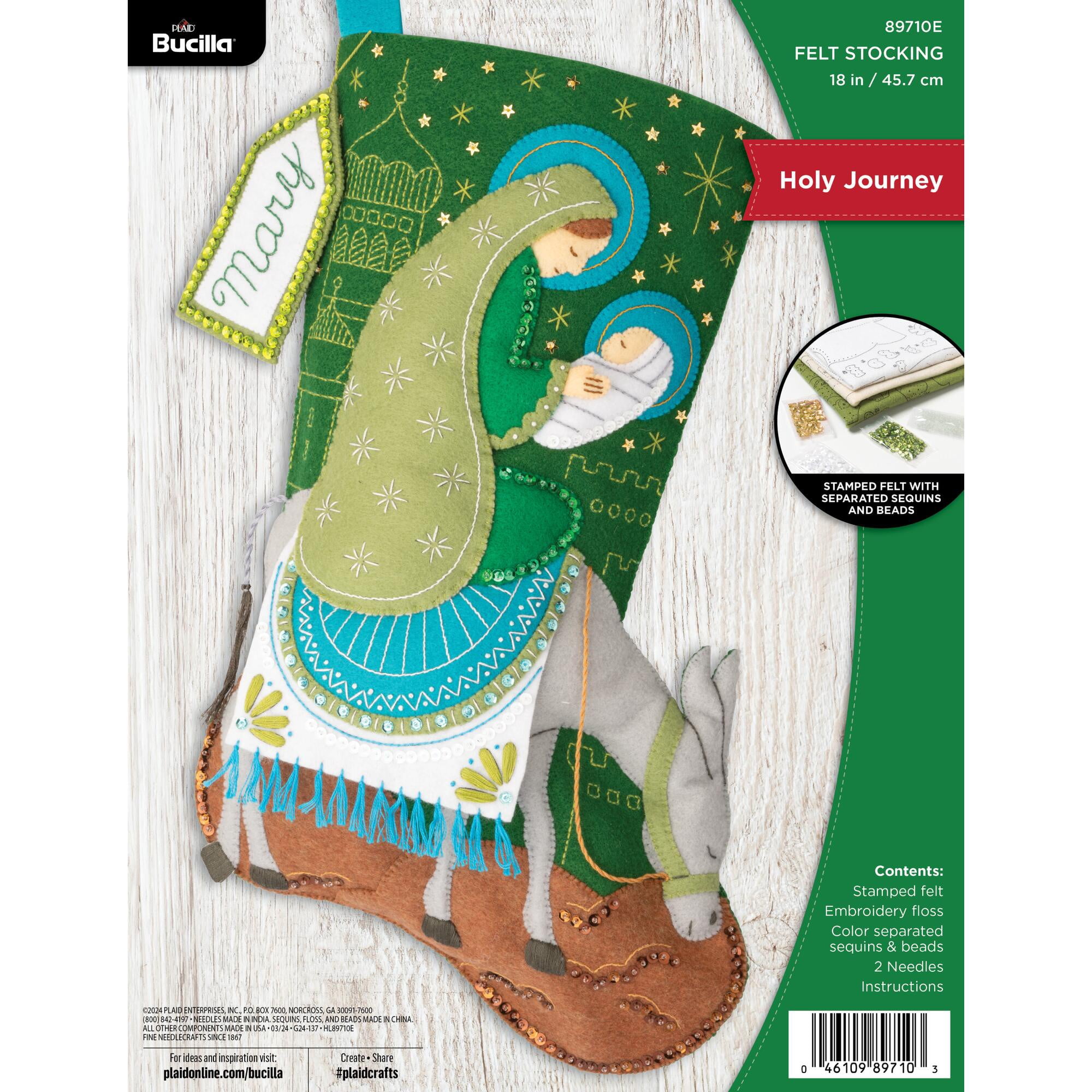 Bucilla Holy Journey 18 in Multicolor Felt Stocking Kit