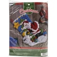 thumbnail image 1 of Bucilla Felt Stocking Applique Kit 18" Long-Santa's Gifts, 1 of 3