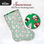 Bucilla Felt Stocking Liner, Snowman, 18 in, Multicolor, Polyester