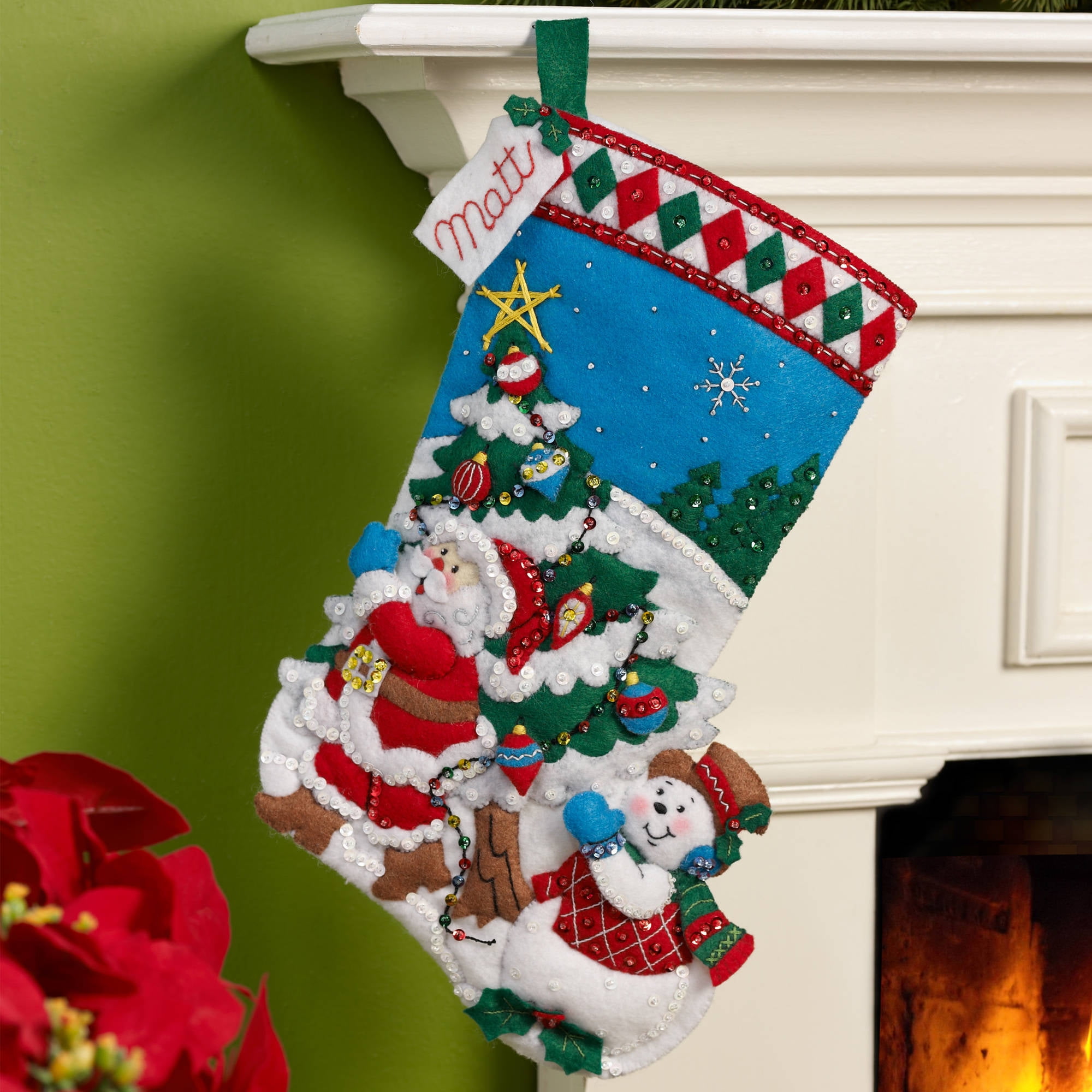 Shop Plaid Bucilla ® Seasonal - Felt - Stocking Kits - Christmas