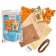 Bucilla Purrfect Pair 2 Count Felties Embroidery Kit