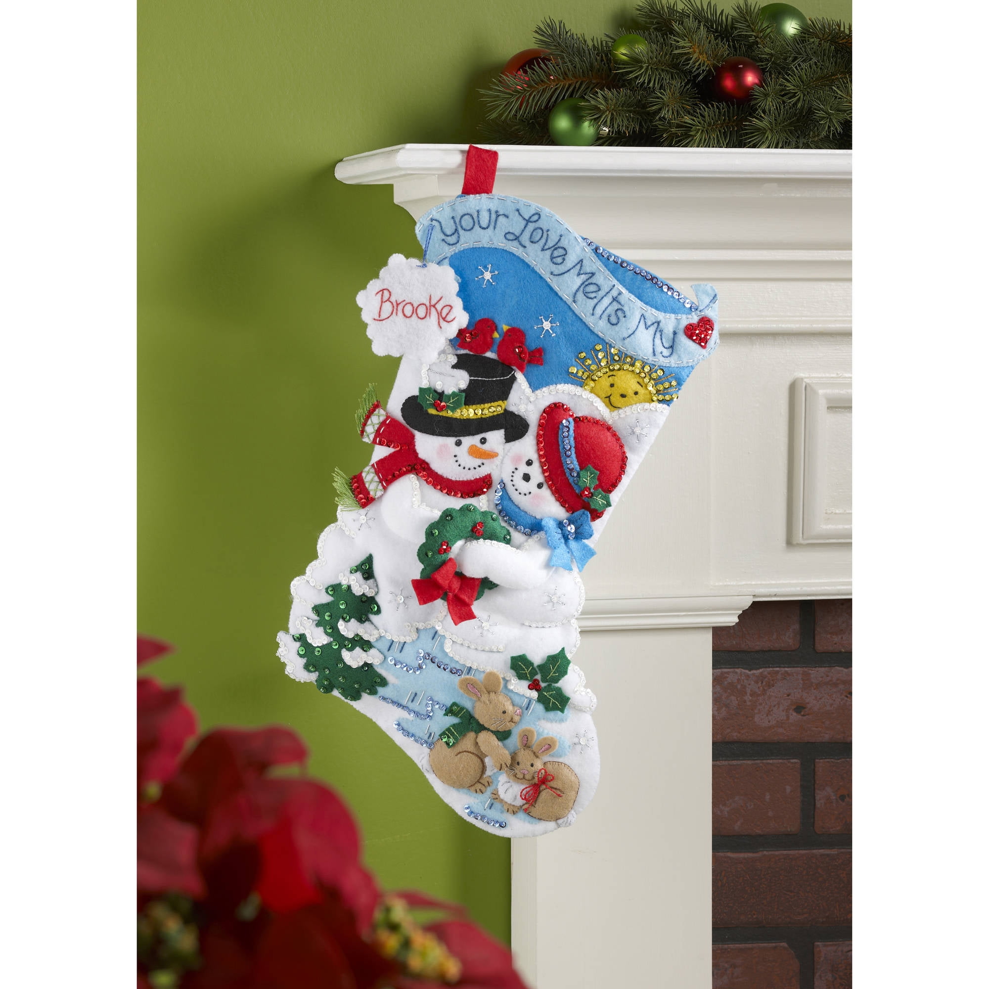 Shop Plaid Bucilla ® Seasonal - Felt - Stocking Kits - Moonlight