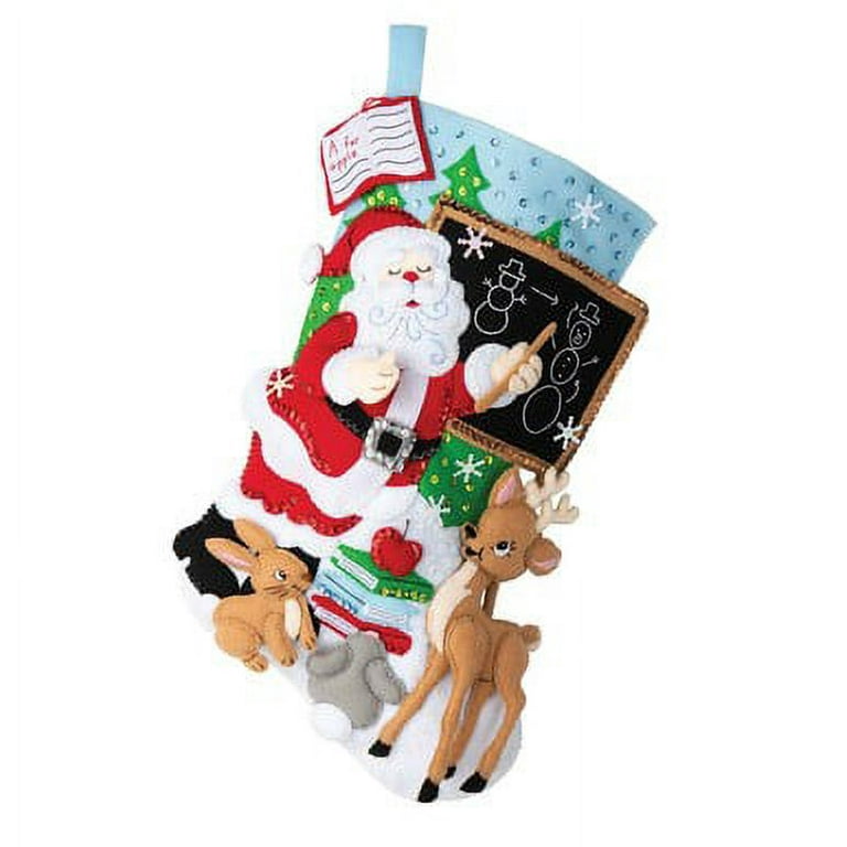 Bucilla® Teacher Santa Stocking Kit