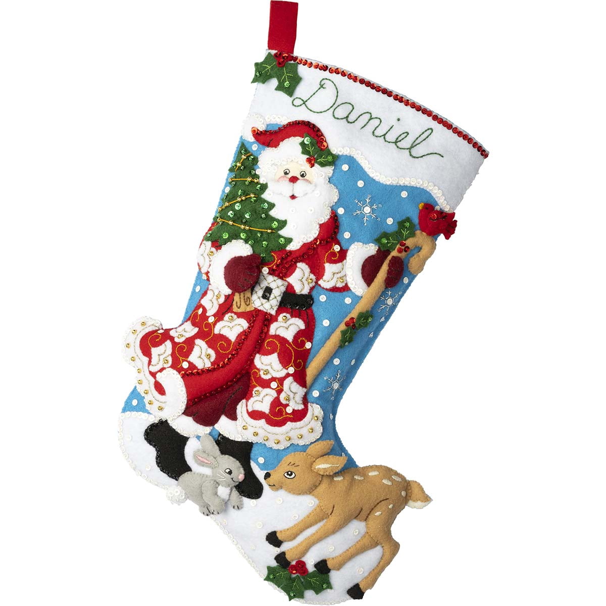 Bucilla® Timeless St Nick Stocking Kit - Walmart.com