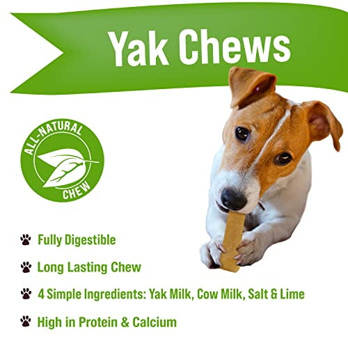 Buck Bone Organics Yak Cheese Chews for Dogs, All Natural Himalayan Yak