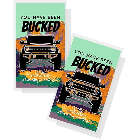 Buck Buck Bronco Youve Been Bucked Tags Cards 50 pack 2x3.5 Red Rock Canyon Desert Sedona Arizona Colorful Painting Background #BuckBuckBronco SUV Game attach Horses, Rubber Ducks, bracelets