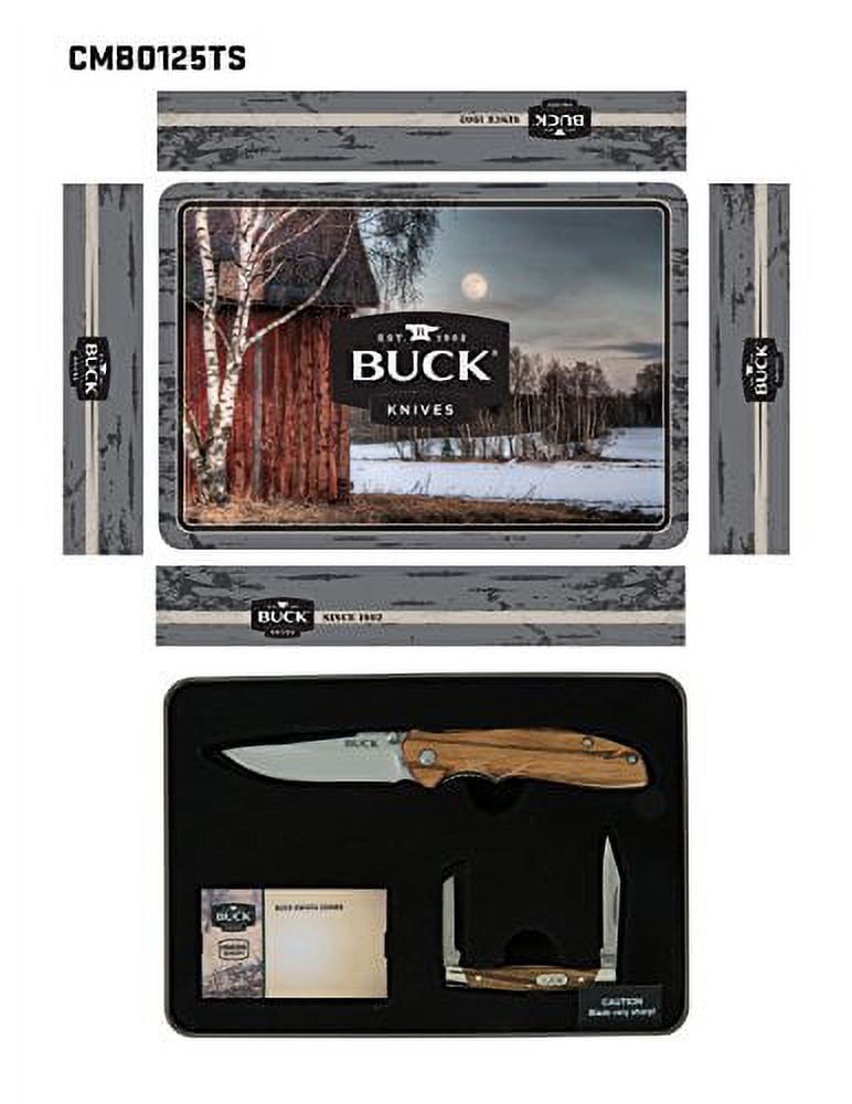 Engraved Flask & Buck Nobleman Gift Set