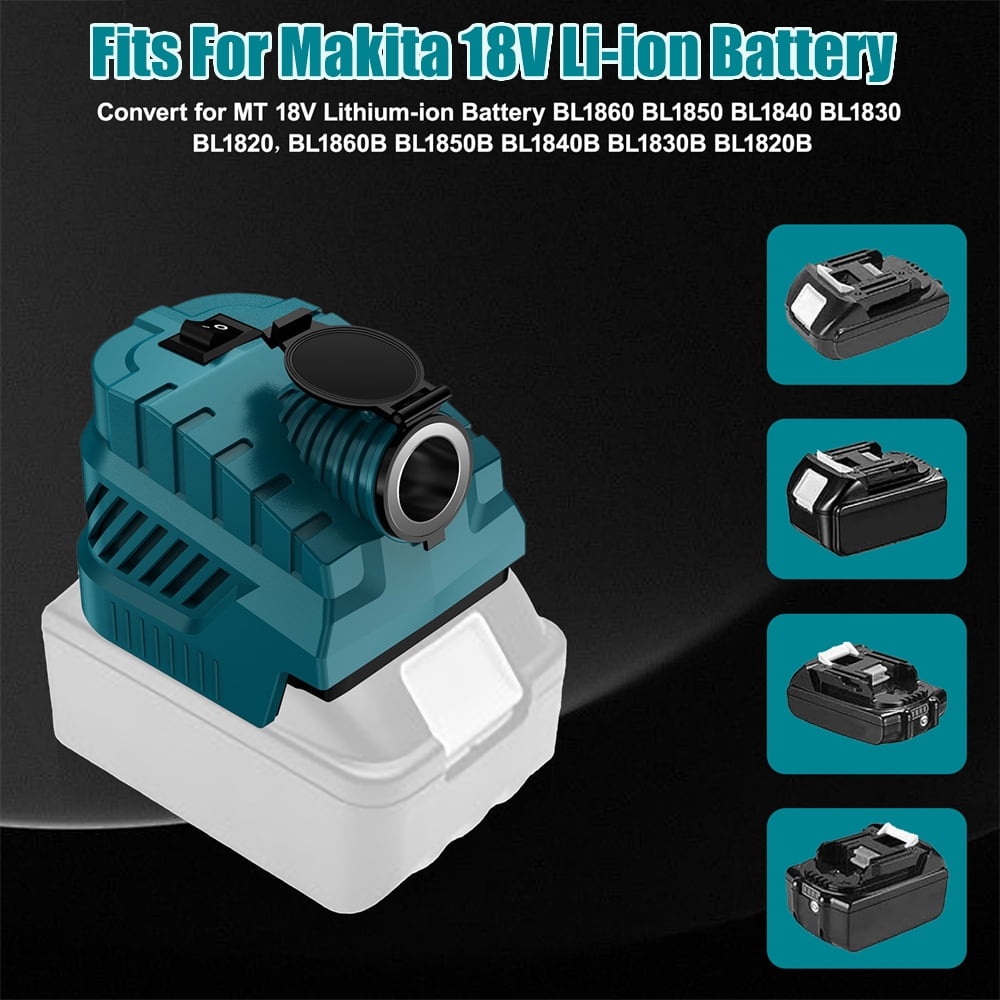 Buck Converter Regulator Cigarette Lighter Jack For Ma*kita 18V-21V Battery 240W USB Type C Ports Power Supply