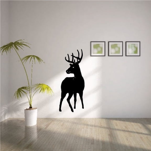 Buck Deer Looking Over Decal - 36 Inches