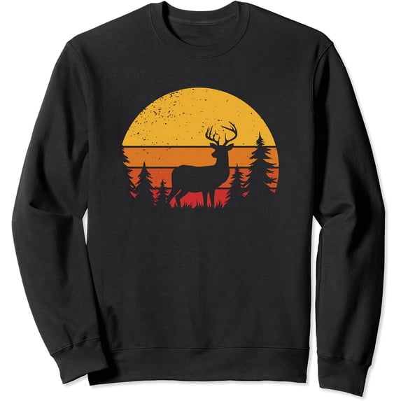 Buck Deer Wildlife Animal Hunting Sweatshirt - Walmart.com