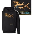 thumbnail image 1 of "Buck-Eye" Black Pullover Hoodie For Men And Women, 1 of 4