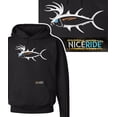 thumbnail image 1 of "Buck-Eye" Black Pullover Hoodie For Men And Women, 1 of 5