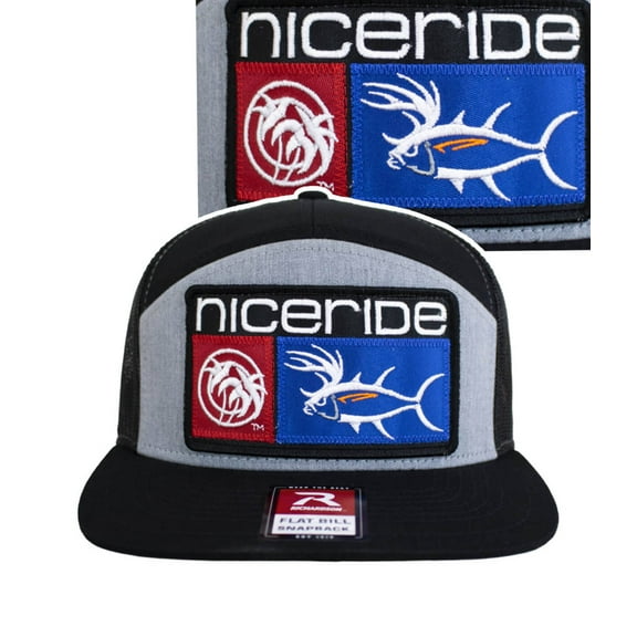 "Buck-Eye Combo Patch" 7 Panel Trucker Hat For Men And Women