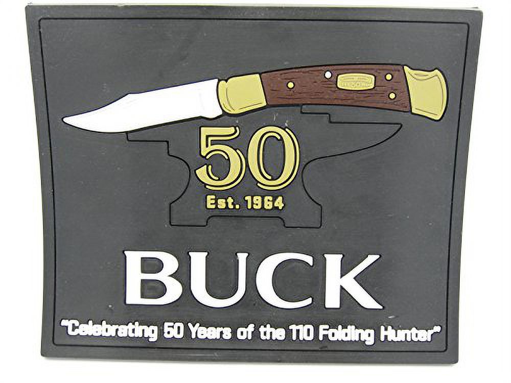 Buck Knife Bar Counter Display Rubber Mat Celebrating 50 Years of the