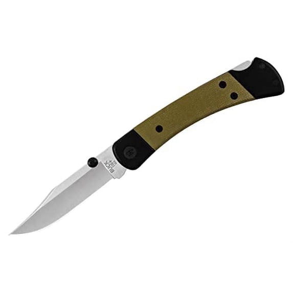 Buck Knives 110 Hunter Sport Knife, 3.75in, S30V Stainless Steel, Micarta, Satin