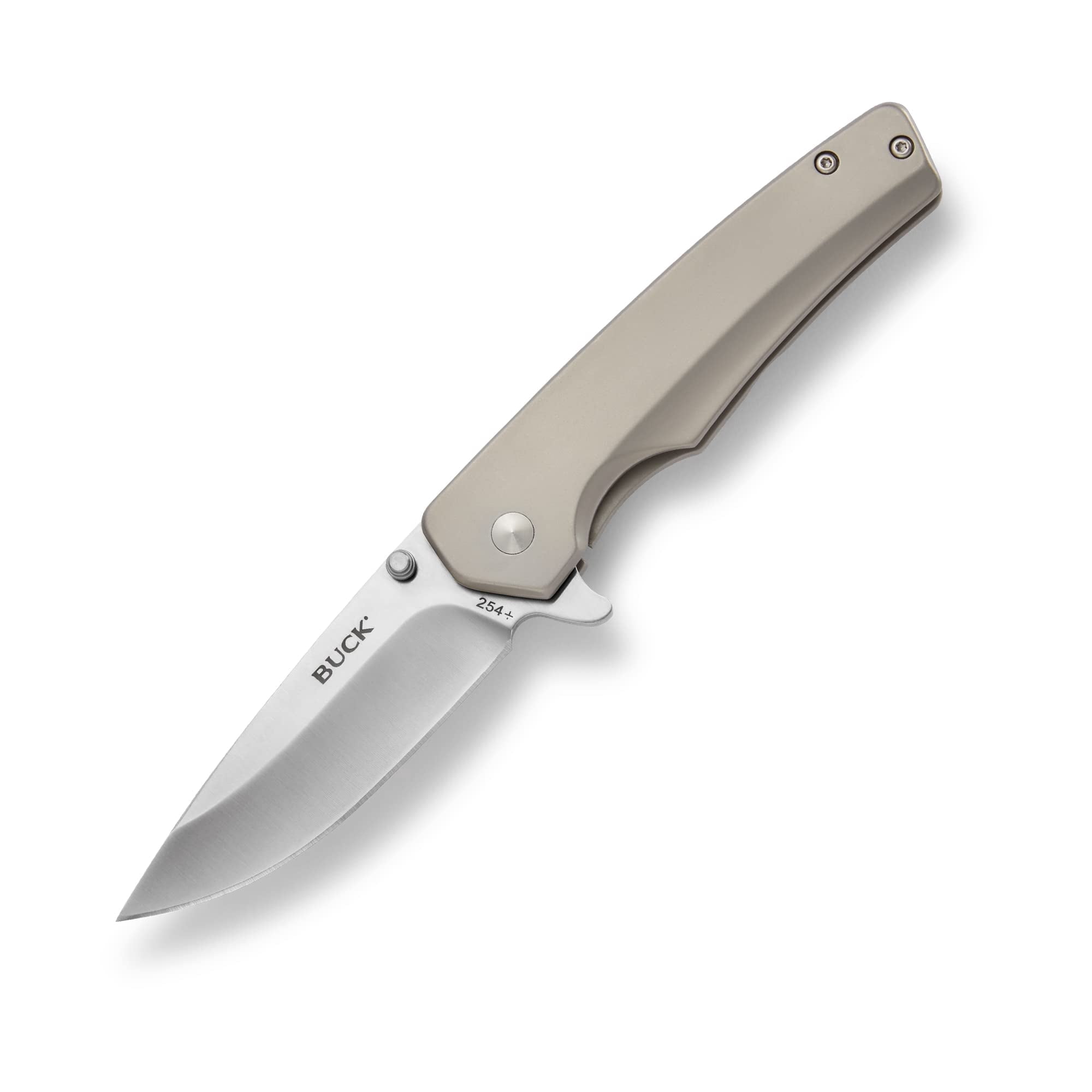 Buck Knives 253 Odessa Folding EDC Knife, 3-1/8” Pocket Knife Blade, Silver, 4.9 oz