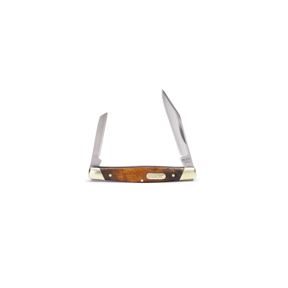 Buck Knives 375 Deuce Folding Pocket Knife, 2-Blade, Burlwood Handle, 0.7 oz
