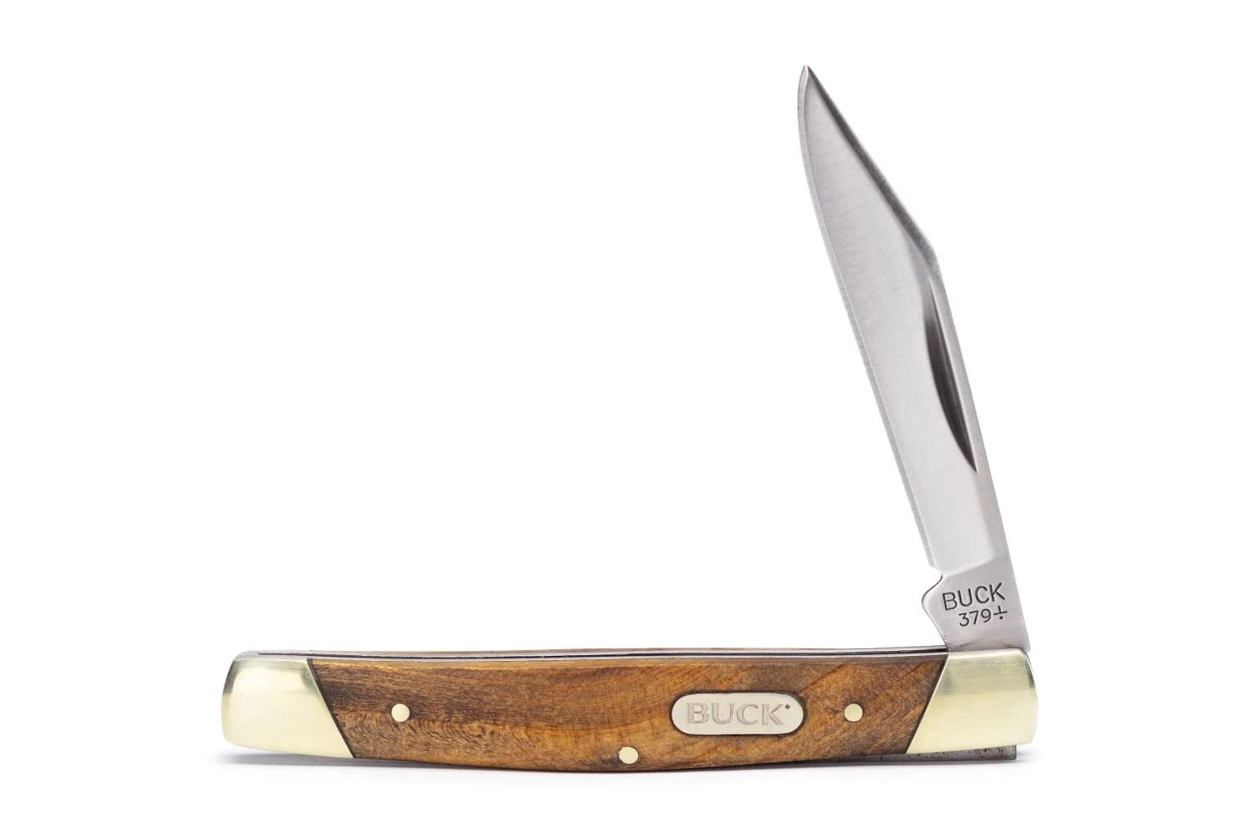 Buck Knives 379 Solo Folding Pocket Knife, Burlwood Handle, 0.9 oz