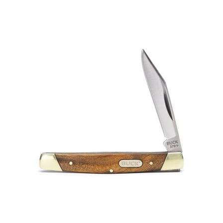 Buck Knives 379 Solo Single-Blade Folding Pocket Knife with Wood Handle