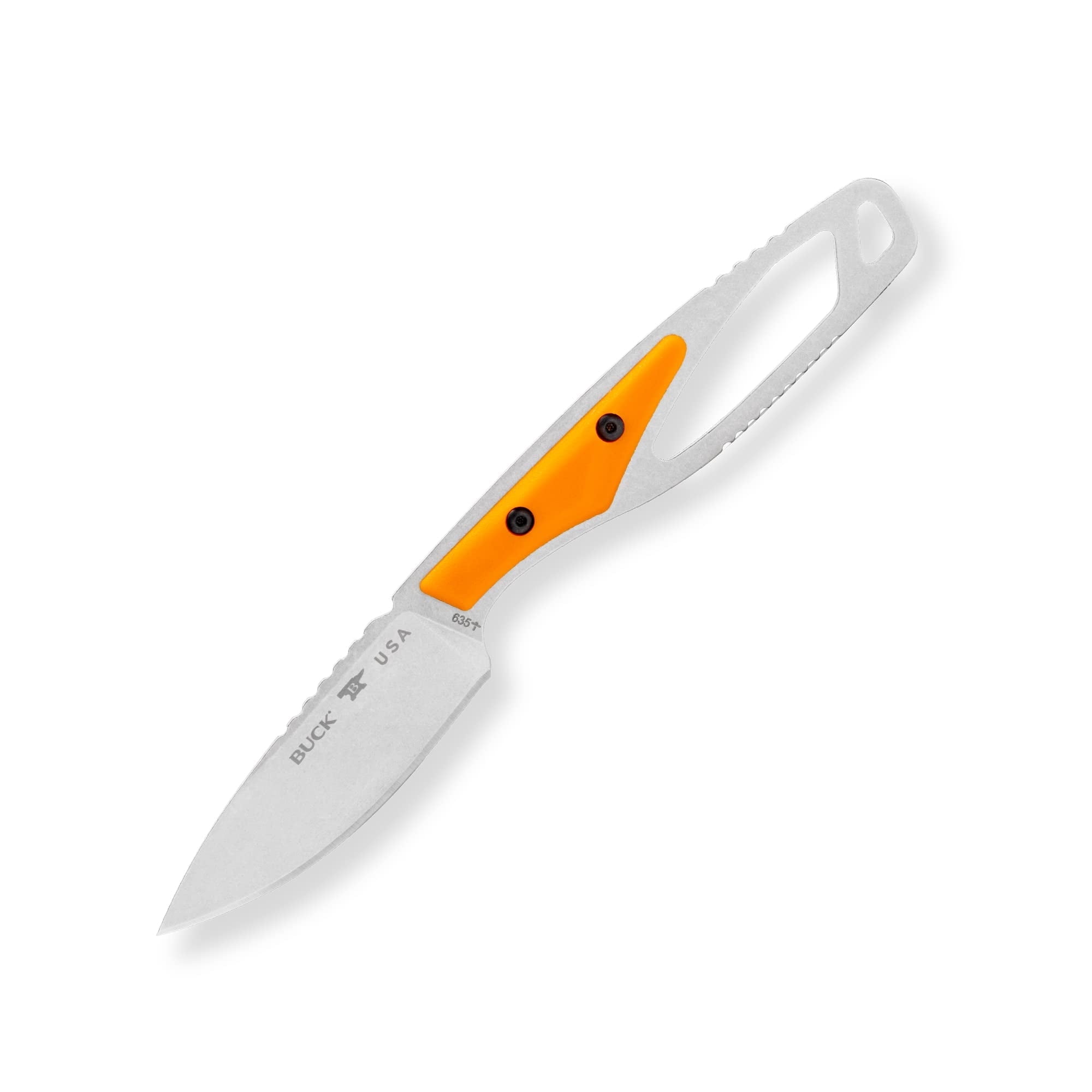 Buck Knives 635 Paklite Cape Select Fixed Blade Hunting Knife, 2 3/4" 420HC Steel Blade, Fiberglass Handle, with Sheath