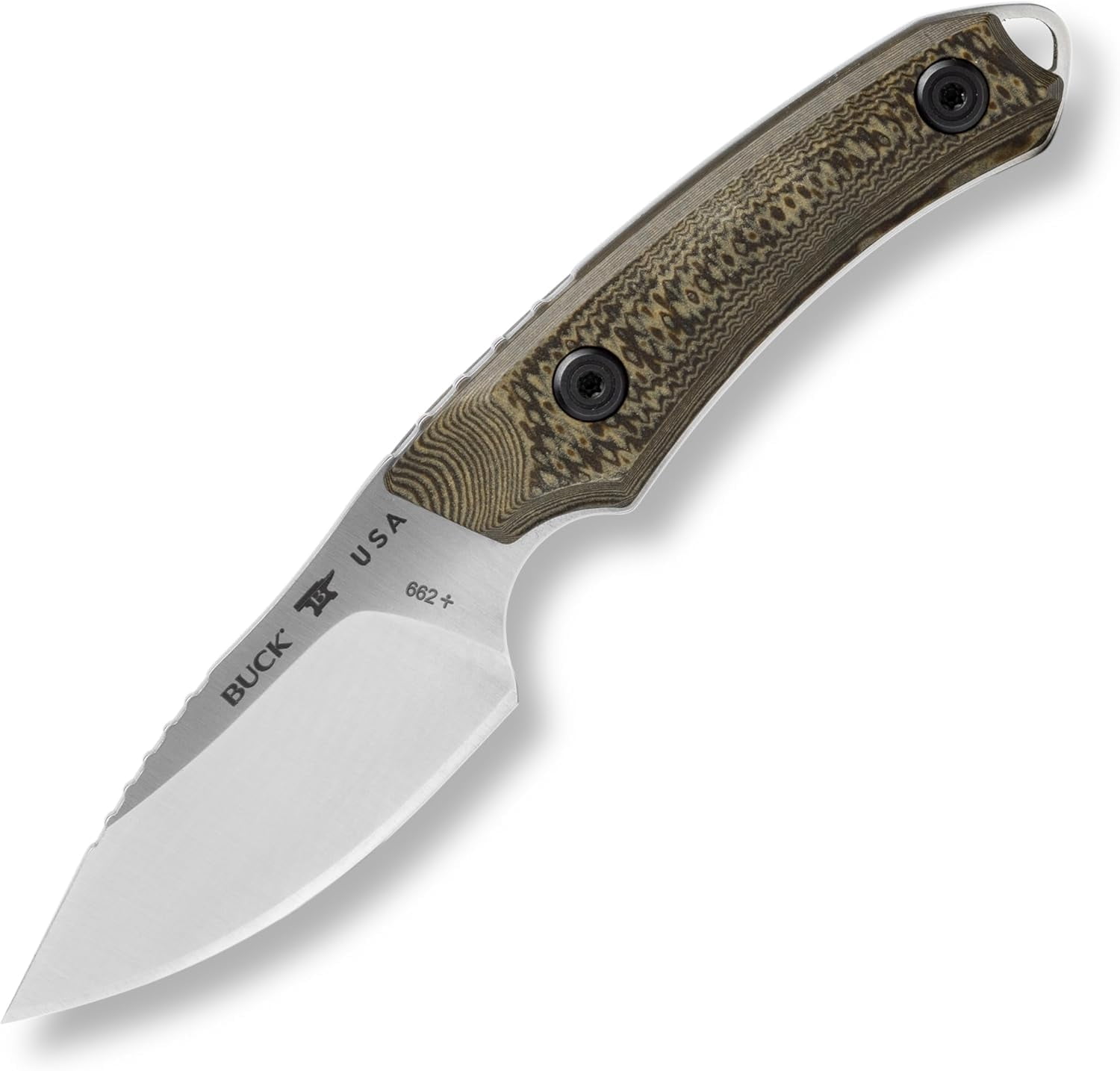 Buck Knives 662 Alpha Scout Pro Hunting Knife, 2-7/8" Fixed Blade, Textured Richlite Handle, 2.79 oz