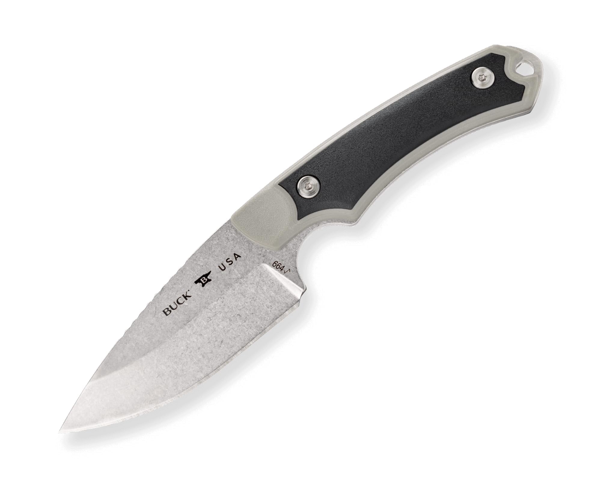 Buck Knives 664 Alpha Hunter Select Fixed Blade Hunting Knife with 420HC Steel, Gray