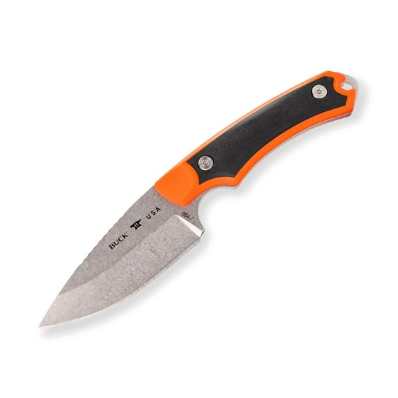 Buck Knives 664 Alpha Hunter Select Fixed Blade Hunting Knife with 420HC Steel, Orange
