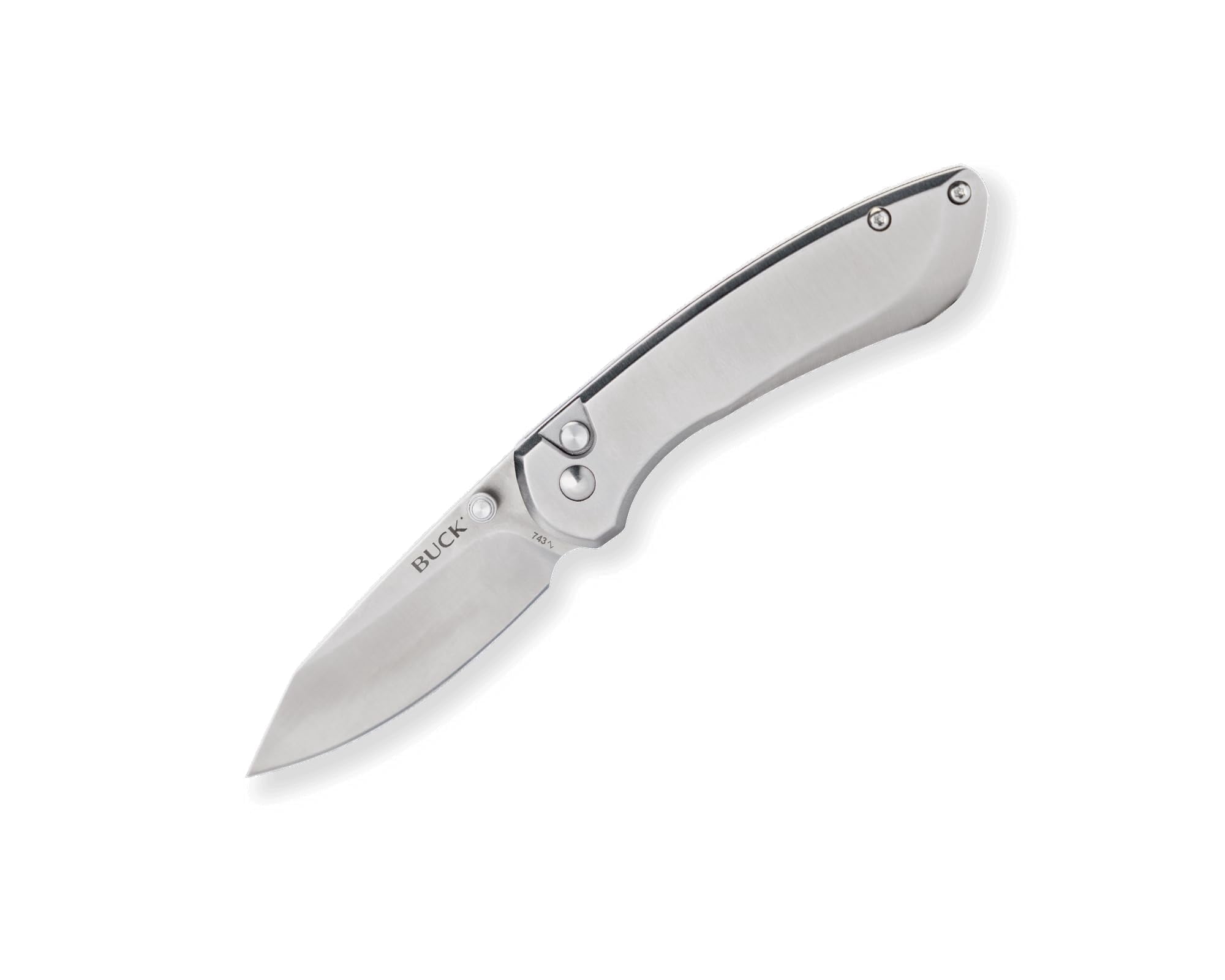 Buck Knives 743 Mini Sovereign Folding EDC Knife, 2-5/8” Pocket Knife Blade, Stainless Steel, 3.15 oz