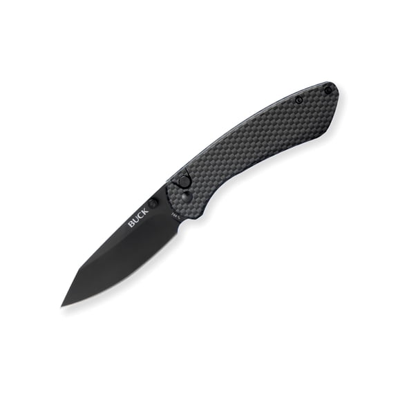 Buck Knives 744 Sovereign Folding EDC Knife, 3.225” Pocket Knife Blade, Carbon Fiber, 4.25 oz