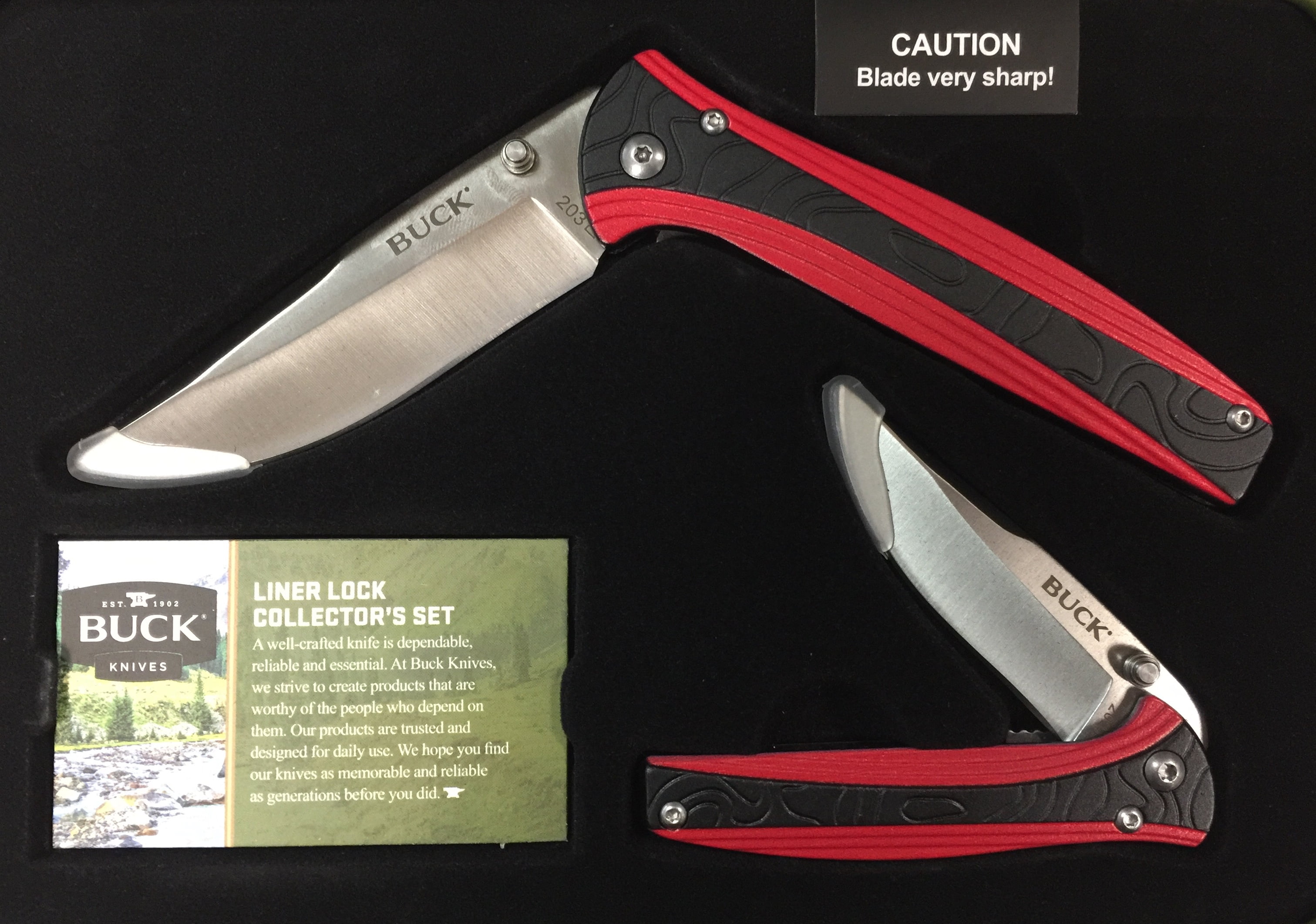 Buck Knives 122 Liner Lock & 375 Deuce Two-Piece Combo Collector's