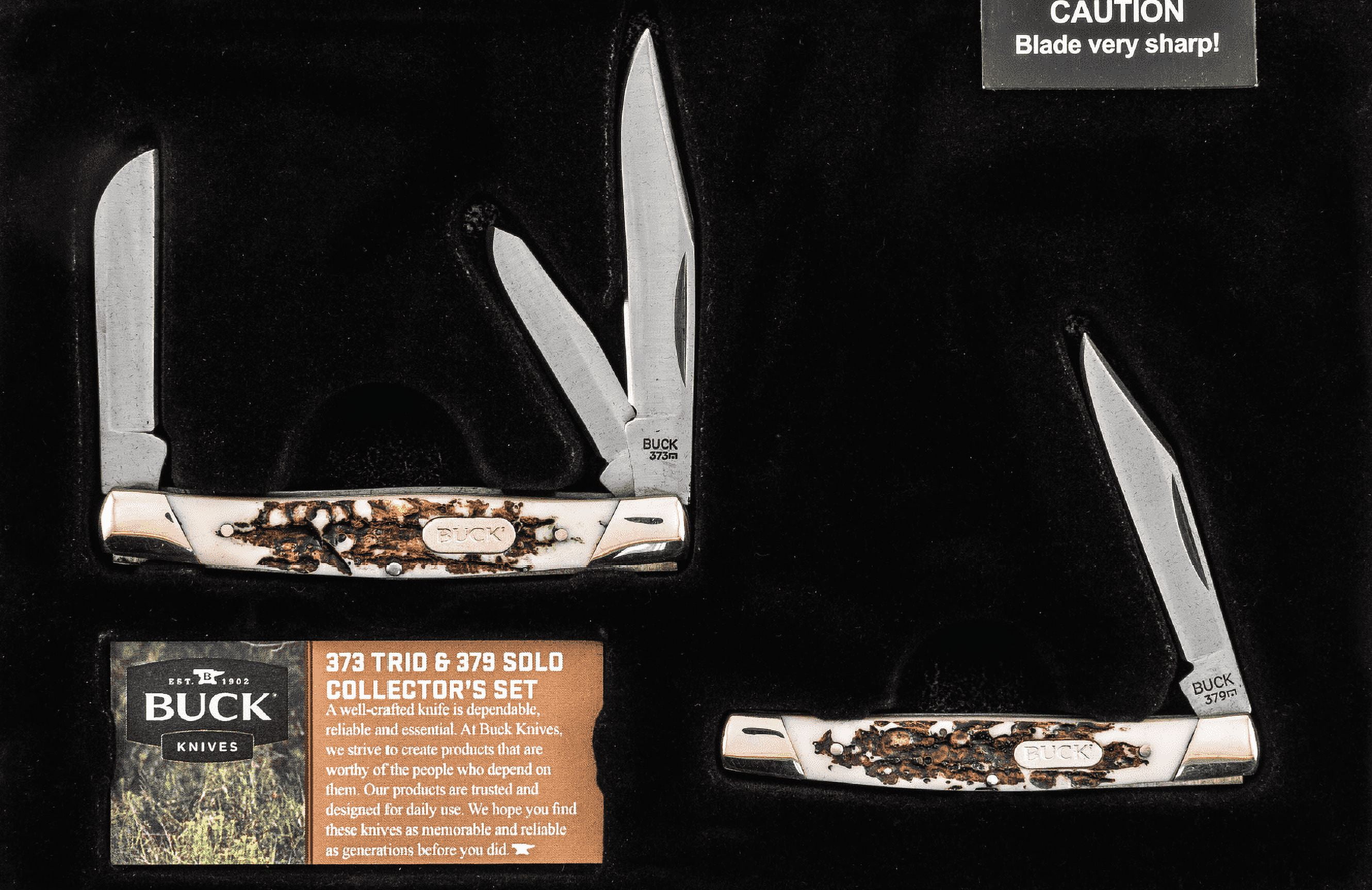 Buck Knives CMBO163WM 373 Trio & 379 Solo Collector's Set