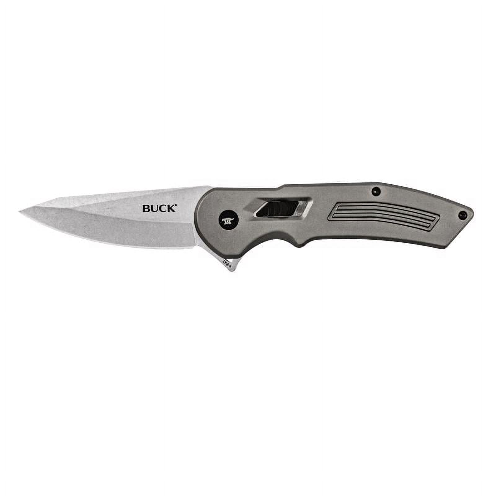 Buck Knives 262 Hexam Assist Folding EDC Knife, 3.35” Pocket Knife Blade, Gray, 5.26 oz