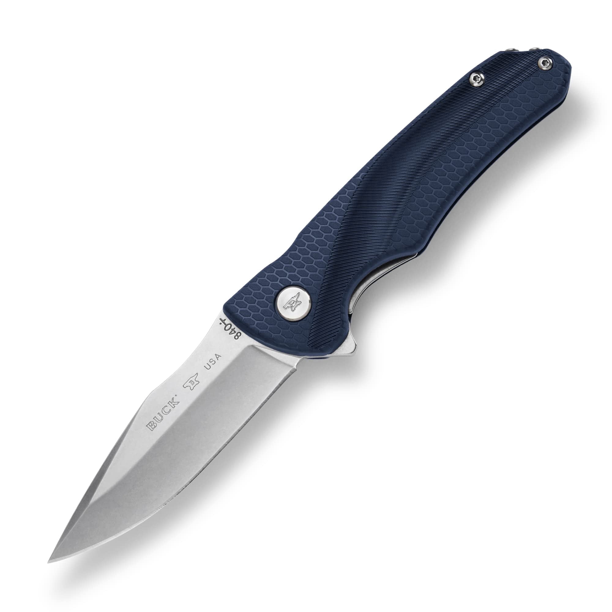 Buck Knives 840 Sprint Select Folding EDC Knife, 3-1/8” Pocket Knife Blade, Blue, 3.2 oz
