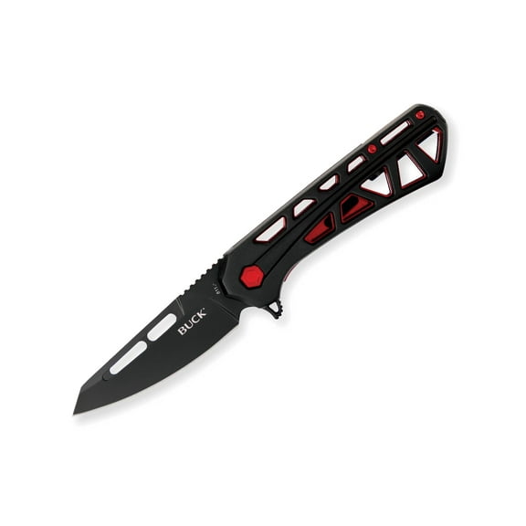 Buck Knives Trace Ops Pocket Knife, Black/Red