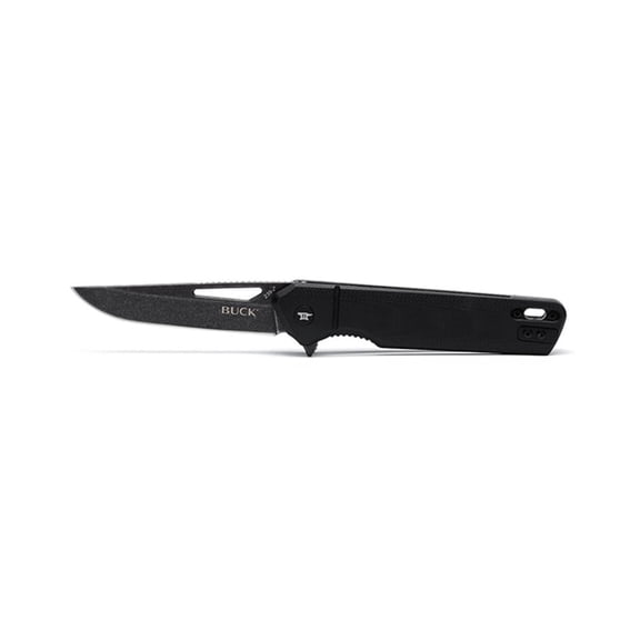 Buck Knives 239 Infusion Modified Tanto Folding EDC Knife, 3-1/5” Blade, Black, 2.82 oz