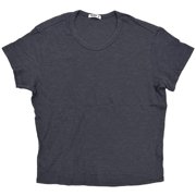 Buck Mason Women's Slub Cotton Classic Fit Easy Crew Made in USA Tee T-Shirt (X-Small, Faded Black)