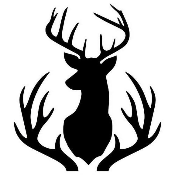 Buck Mount and Antlers Stencil by Designer Stencils (10 mil plastic)