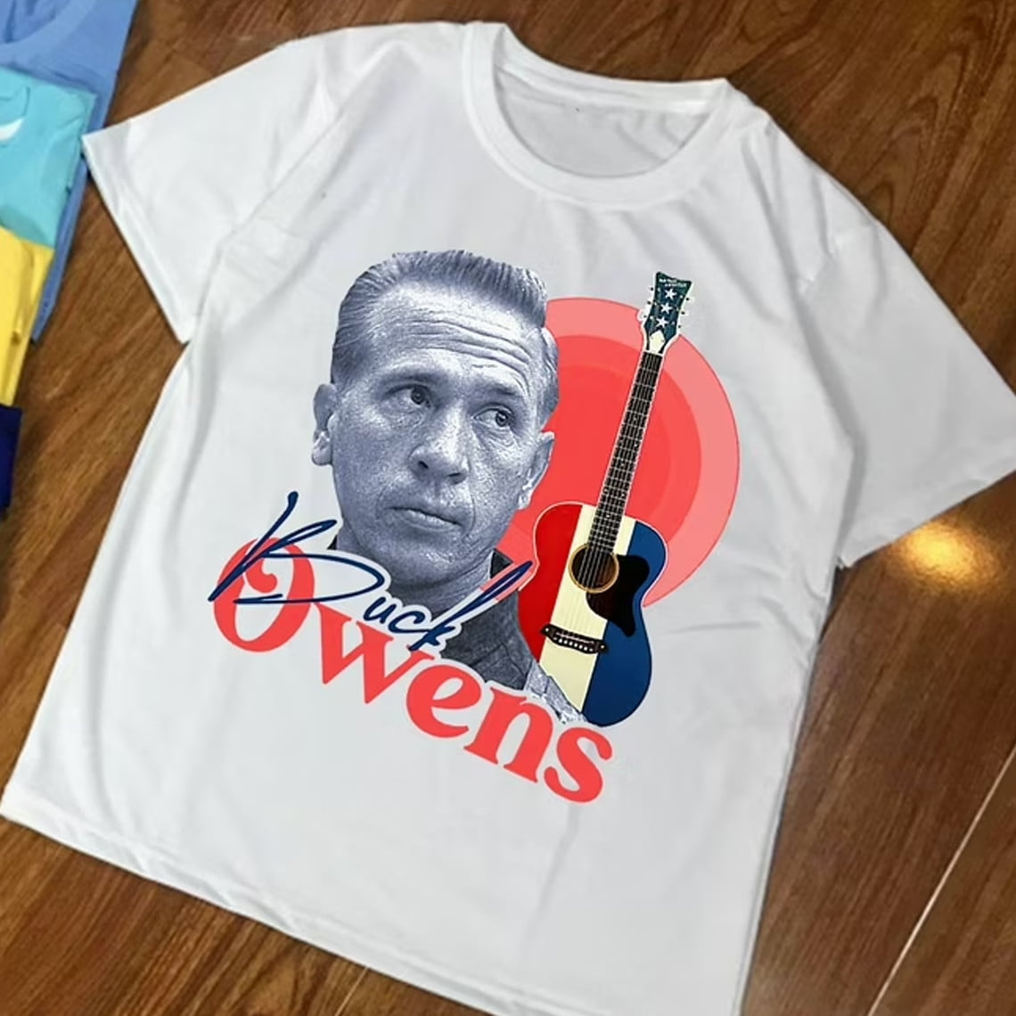 T-shirt Homme Manches Courtes Buck Owens Logo - Taille S à 5XL - Noir - Coton - Neuf Avec étiquettes