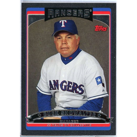Buck Showalter Card 2006 Topps Black #594